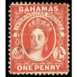 bahamas stamp 16 queen victoria 1p 1863