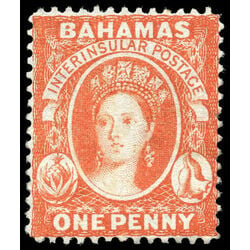 bahamas stamp 20 queen victoria 1p 1882