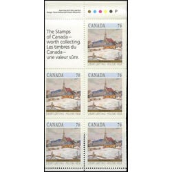 canada stamp bk booklets bk109 ste agnes near la malbaie qc 1989