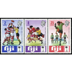 fiji stamp 330 2 60th anniversary of fiji rugby union 1973