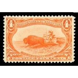 us stamp postage issues 287 indian hunting buffalo 4 1898