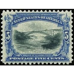 us stamp postage issues 297 bridge at niagara falls 5 1901