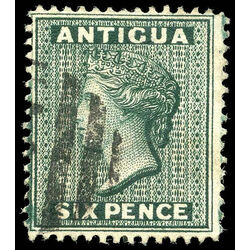 antigua stamp 19 queen victoria 6p 1882