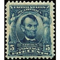 us stamp postage issues 304 lincoln 5 1902