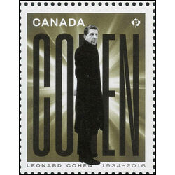canada stamp 3195b leonard cohen standing 2019