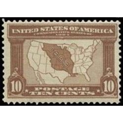 us stamp postage issues 327 map of louisiana purchase 10 1904