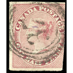 canada stamp 8 queen victoria d 1857 u vg f 023