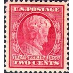 us stamp postage issues 367 lincoln 2 1909