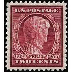 us stamp postage issues 369 lincoln 2 1909