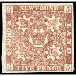 newfoundland stamp 19 1861 third pence issue 5d 1861