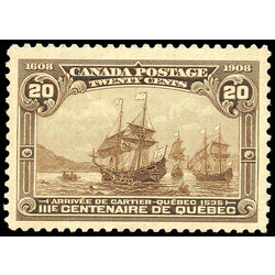 canada stamp 103 cartier s arrival 20 1908 m vfnh 018