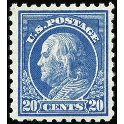 us stamp postage issues 438 franklin ultramarine 20 1914