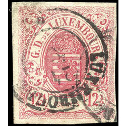 luxembourg stamp 8 coat of arms 12 1859 u vf 001
