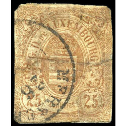 luxembourg stamp 9 coat of arms 25 1859