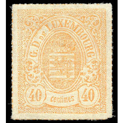 luxembourg stamp 25 coat of arms 40 1874