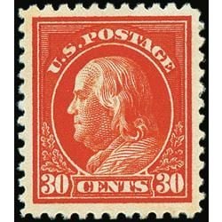 us stamp postage issues 516 franklin 30 1917