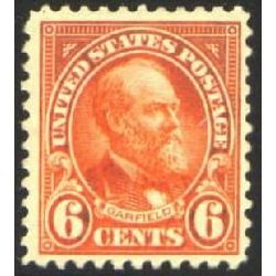 us stamp postage issues 558 garfield 6 1922