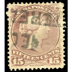 canada stamp 29b queen victoria 15 1868 u vf 006