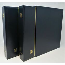 2 davo binders with slipcases and blank pages