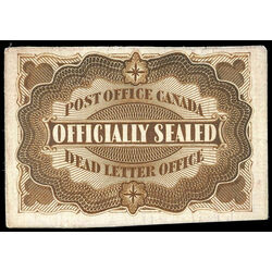 canada stamp o official ox1p officially sealed 1879