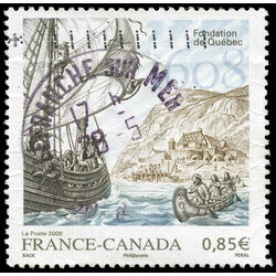 france stamp 3437 quebec city canada 400th anniversary 85 2008