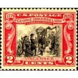 us stamp postage issues 651 surrender of fort sackville 2 1929