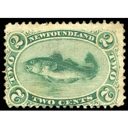 newfoundland stamp 24a codfish 2 1866 m fog 008