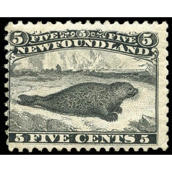 newfoundland stamp 26 harp seal 5 1866 m f 013