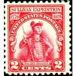 us stamp postage issues 657 maj gen john sullivan 2 1929