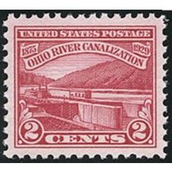 us stamp postage issues 681 ecluse no 5 riviere monongahela 2 1929