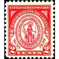 us stamp postage issues 682 massachusetts bay 2 1930