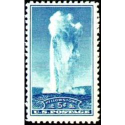 us stamp postage issues 744 old faithful yellowstone 5 1934