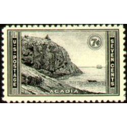 us stamp postage issues 746 acadia park 7 1934