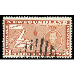 newfoundland stamp 234g newfoundland map 3 1937 u f 001