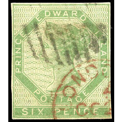 prince edward island stamp 3 queen victoria 6d 1861 u f 015