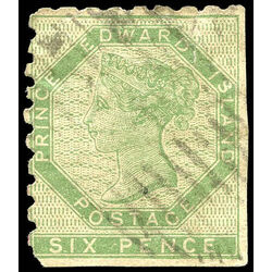 prince edward island stamp 3 queen victoria 6d 1861 u def 017