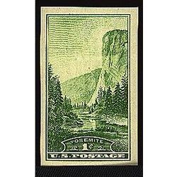 us stamp postage issues 751a yosemite green single from sheet 1 1934
