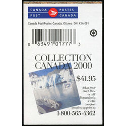 canada stamp bk booklets bk236 flag over inukshuk 2000 B