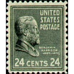 us stamp postage issues 828 benjamin harrison 24 1938