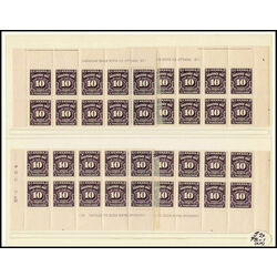 collection of canada set of 4 plate blocks j20