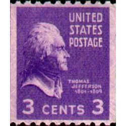 us stamp postage issues 851 thomas jefferson 3 1939