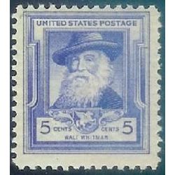us stamp postage issues 867 walt whitman 5 1941