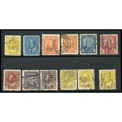 12 canada private perforated initials