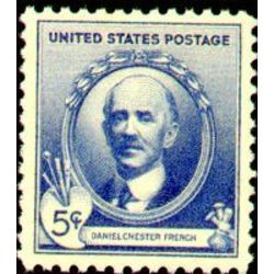 us stamp postage issues 887 daniel chester french 5 1940