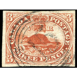 canada stamp 4 beaver 3d 1852 U VF 034