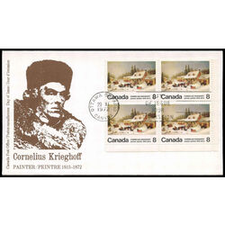canada stamp 610p the blacksmith s shop 8 1972 FDC 001