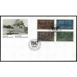 canada stamp 1451a second world war 1942 1992 FDC
