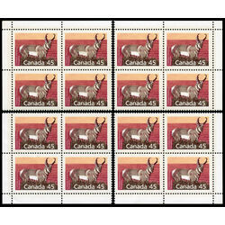 canada stamp 1172d pronghorn perf 13 1 45 1990 PB SET VFNH