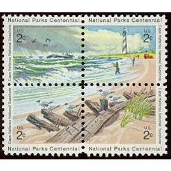 us stamp postage issues 1451a national parks block of 4 2 1972