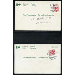 canada postage due on covers
